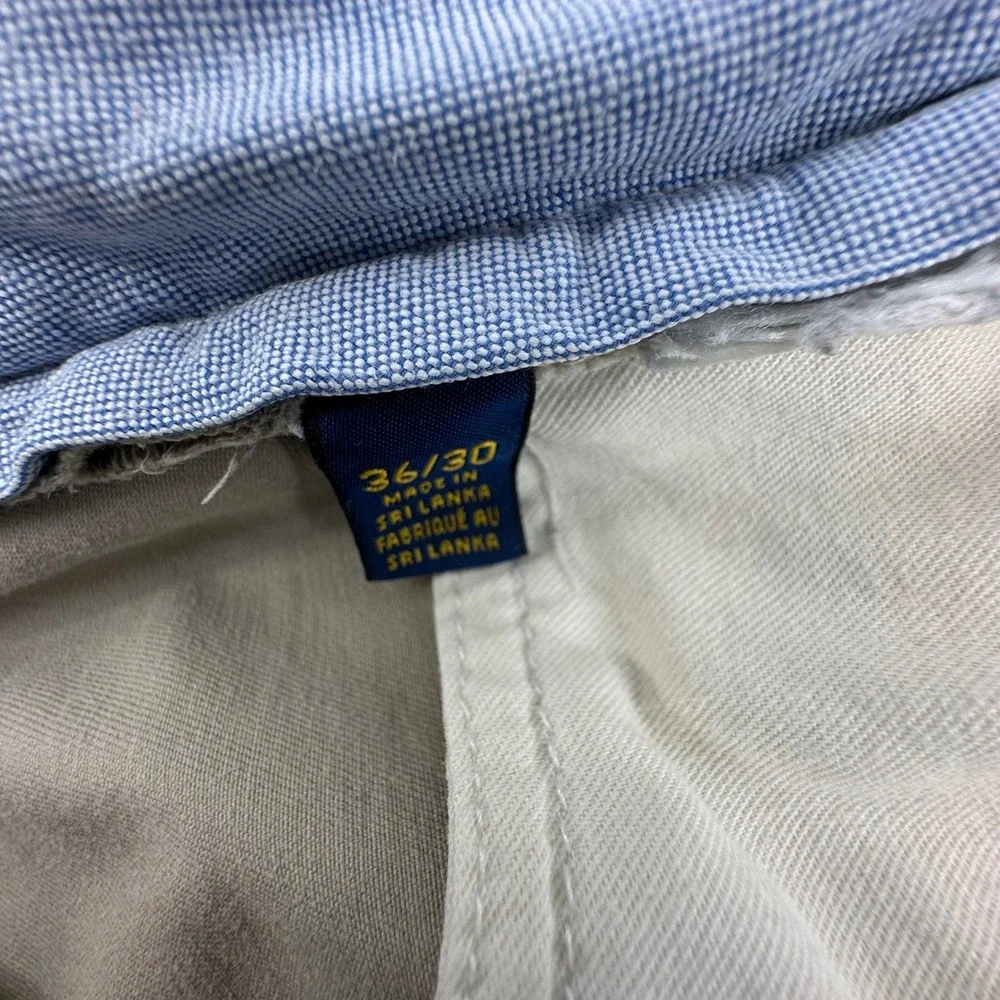 Polo Ralph Lauren Mens Stretch Straight Fit‎ Chino Pants Khaki Tan 36/30 36x30